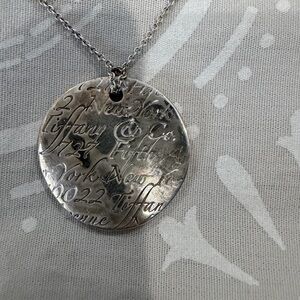 Tiffany & Co Notes Silver Necklace